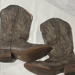 Brown Western Leather Boots